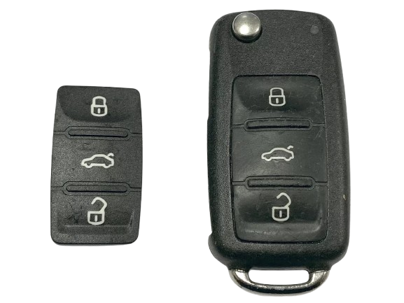 RFC 3 knaps tastatur til VW Golf MK6 fjernbetjent klapnøgle 2010 2011 2012 2013 - LifafaDenmark Aps