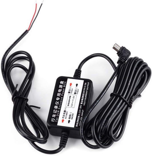 Bil DVR Eksklusiv Strømboks Adapter Dash Cam Kamera Fast Lednings sæt USB C-Type Kabel - LifafaDenmark Aps