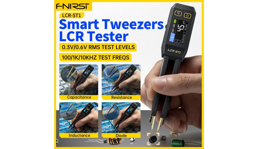 Mini Smart Pincet LCR SMD ESR Tester Modstand Kapacitans Induktans Kontinuitet Diode Test Måle værktøjer