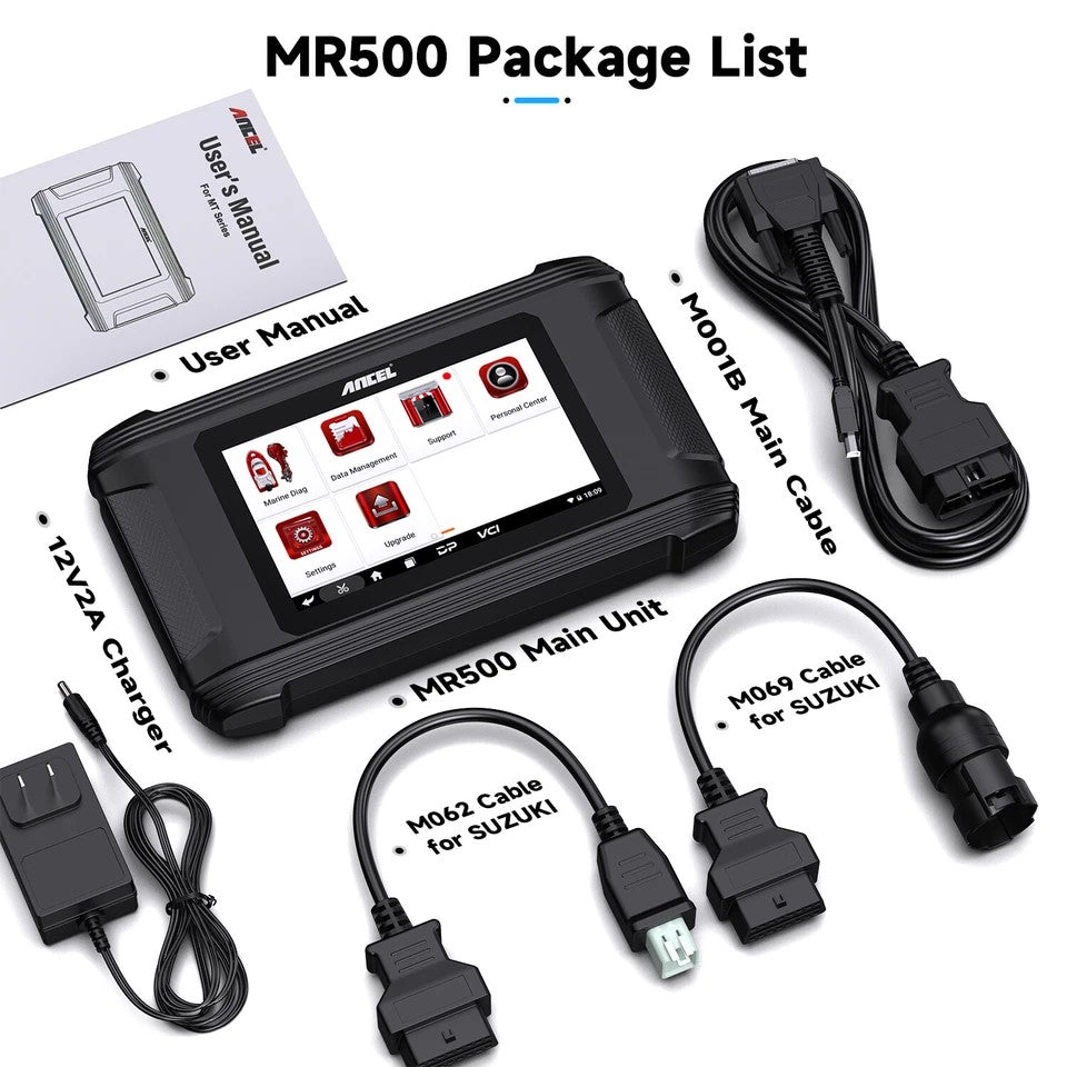 ANCEL MR500 Marine Diagnostic Tool til Suzuki (1998–2022)
