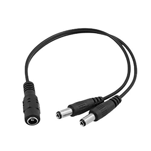 CCTV strøm splitter kabel til kamera 12V DC 2,1mm hun til 2, 4, 6 eller 8 veje - LifafaDenmark Aps
