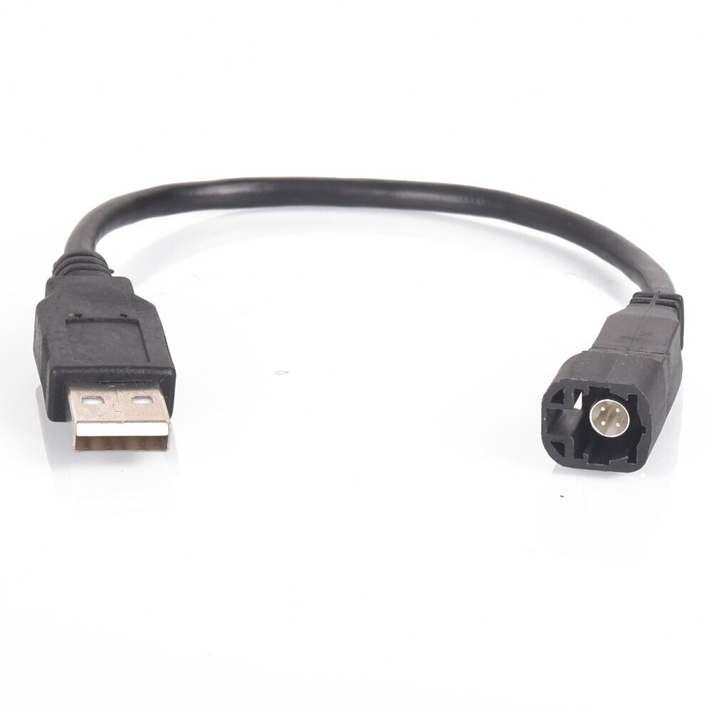 USB beslag til VW Golf Mk5 Mk6 Transporter T5.1 Polo OEM 4 benet adapter kabel - LifafaDenmark Aps