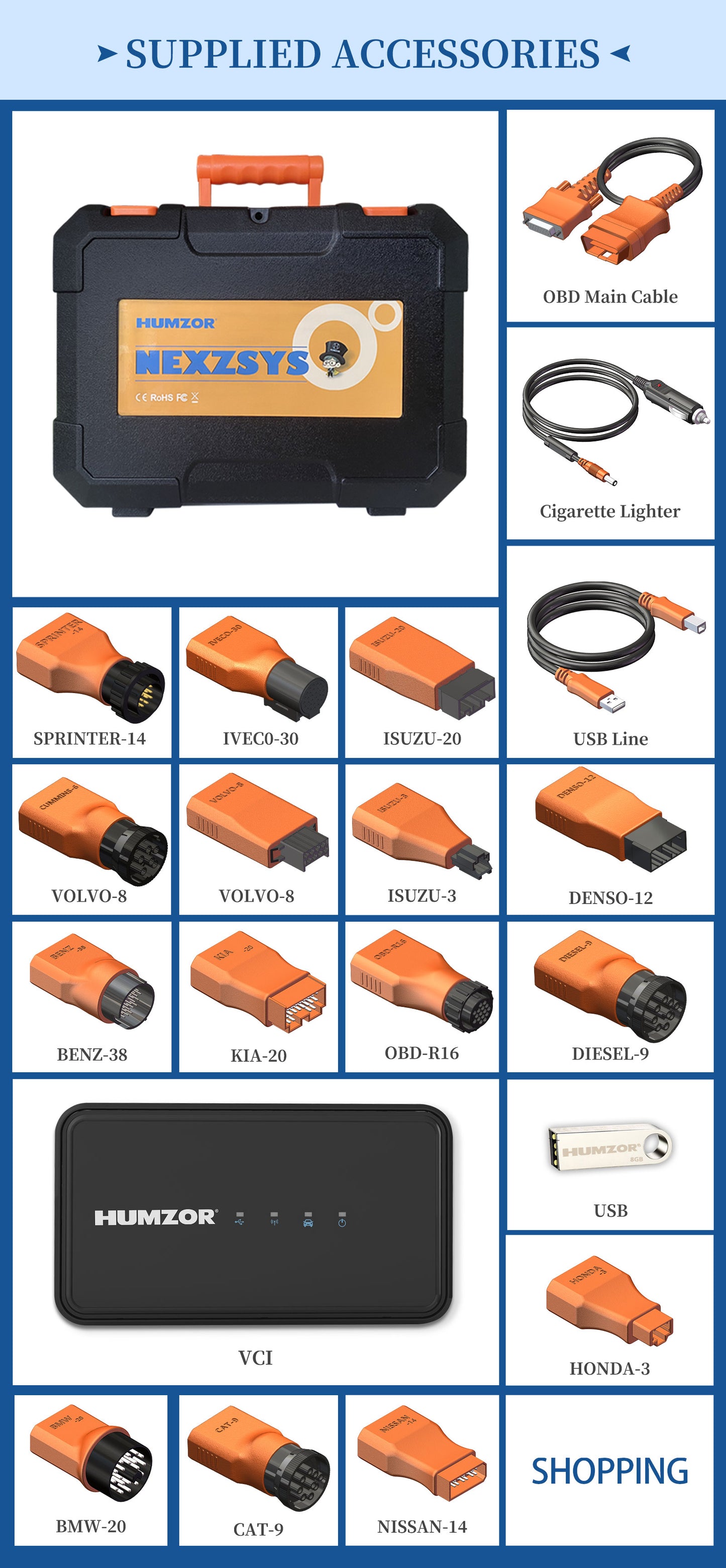 Humzor NexzSYS 906 Supper til Bil, Bus ,Lastbil osv.. fra 12V - 24V - LifafaDenmark Aps