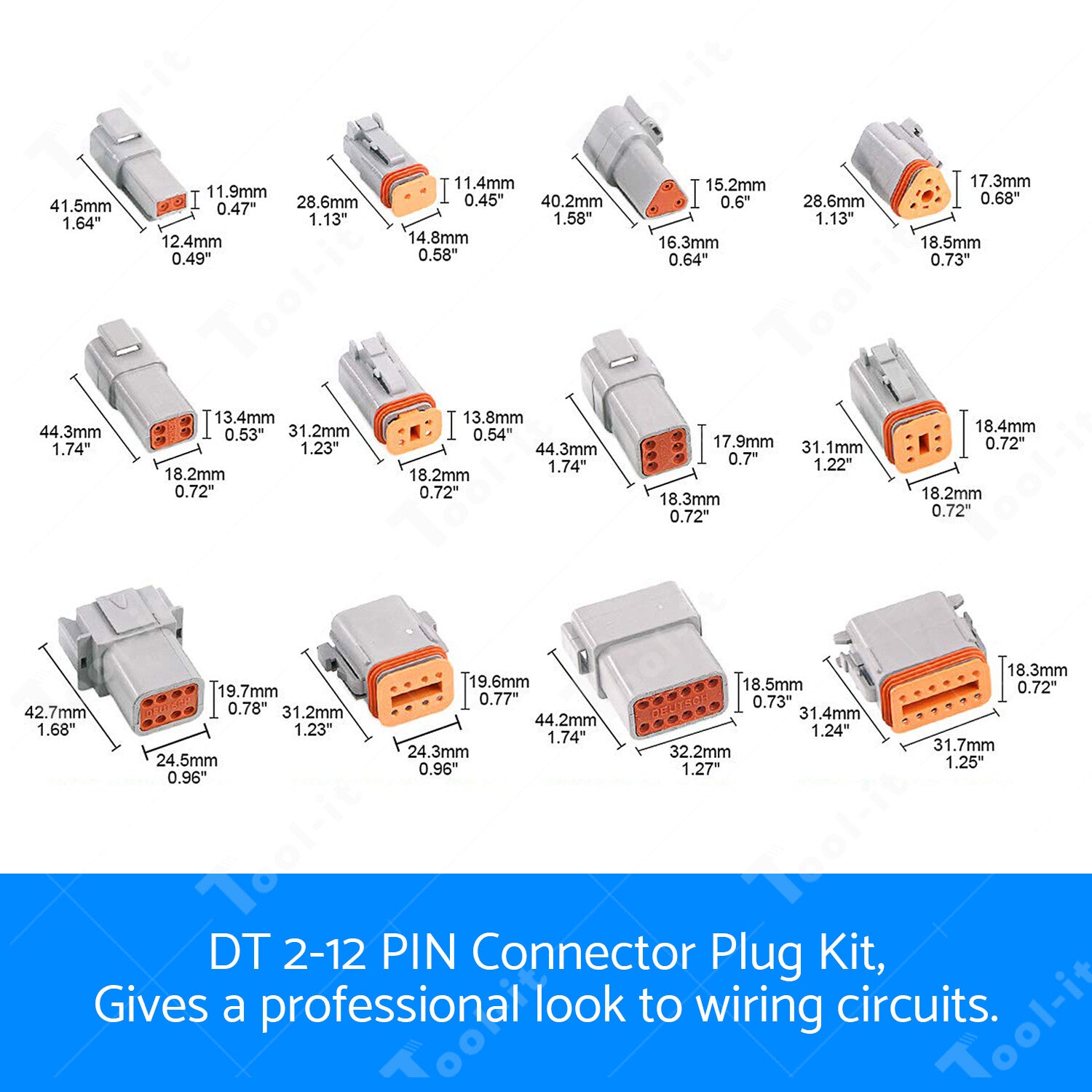 Deutsch DT Stiks sæt til bil industrien - LifafaDenmark Aps
