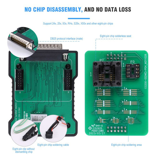 CGDI CG100X Ny Generation Smart Car Programmer til Airbag Nulstilling af Kilometertal og Chip Aflæsning - LifafaDenmark Aps