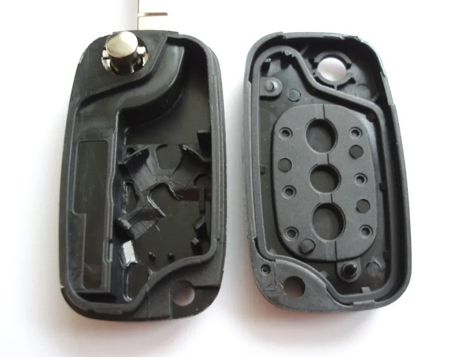 RFC 3-knaps flip nøgle etui til Renault Clio 3 2007 - 2012 fjernbetjening fob VA2 blade