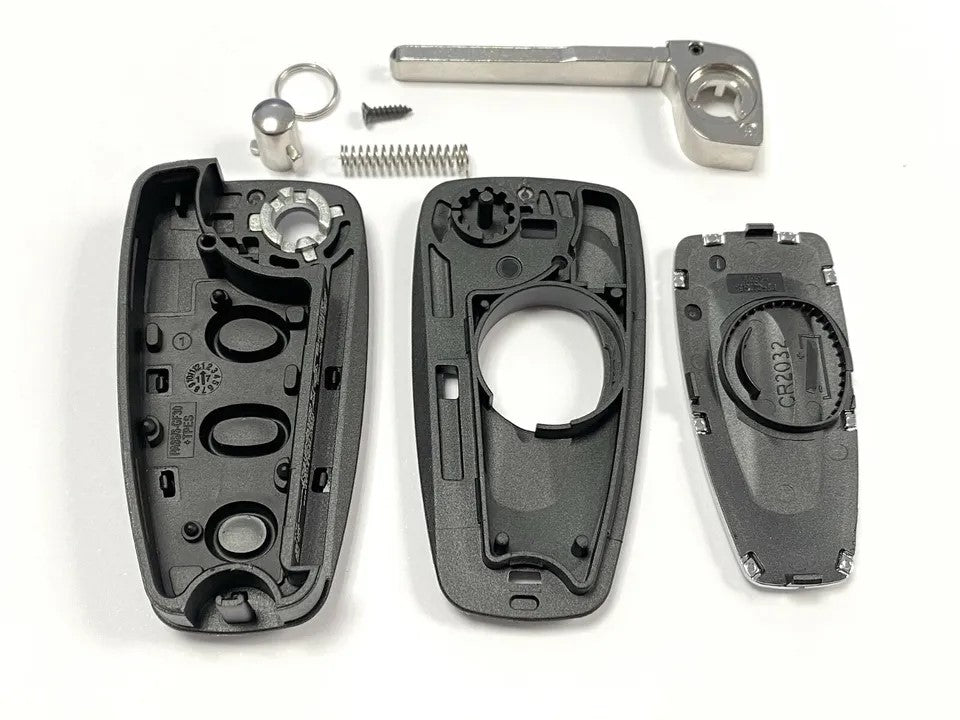 RFC 3 Button Flip Key Case för Ford Transit Custom MK8 Remote Control 2013 - 2020 Reparation