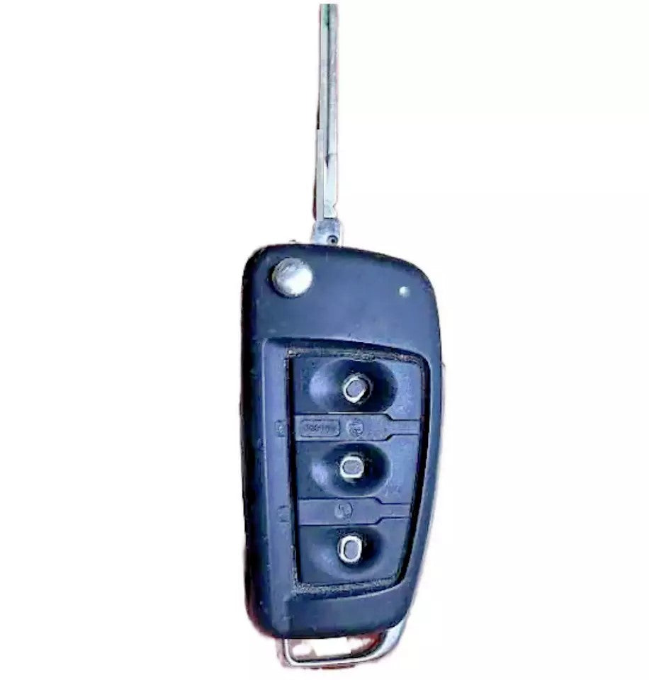 Til Audi nøglefob med 3 knapper, gummipude, udskiftning til A1 A3 A4 A6 S3 S4 TT Q3 - LifafaDenmark Aps