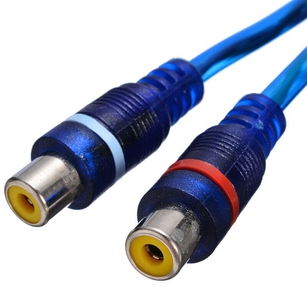 30 cm RCA Phono Y-splitter 1 han til 2 hun stik iltfri adapter kabel