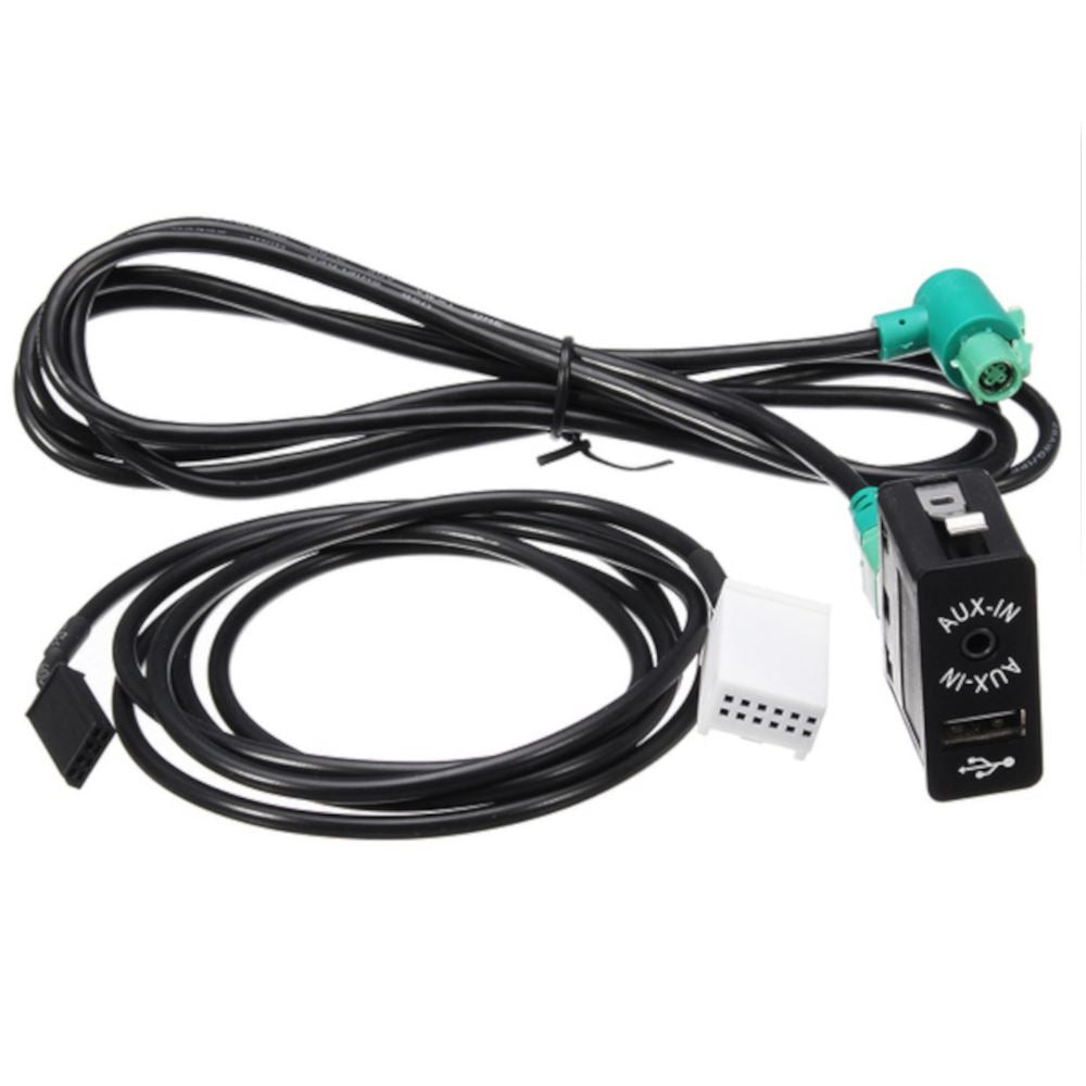 USB AUX til BMW 5-serie E60 E61 F07 F10 F11 X3 F25 E93 LCI X4 3,5 mm kontakt port - LifafaDenmark Aps