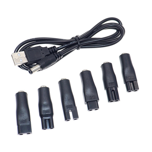 Universal USB-opladnings kabel til barbermaskiner, trimmere, groomers, 8 stk sæt - LifafaDenmark Aps