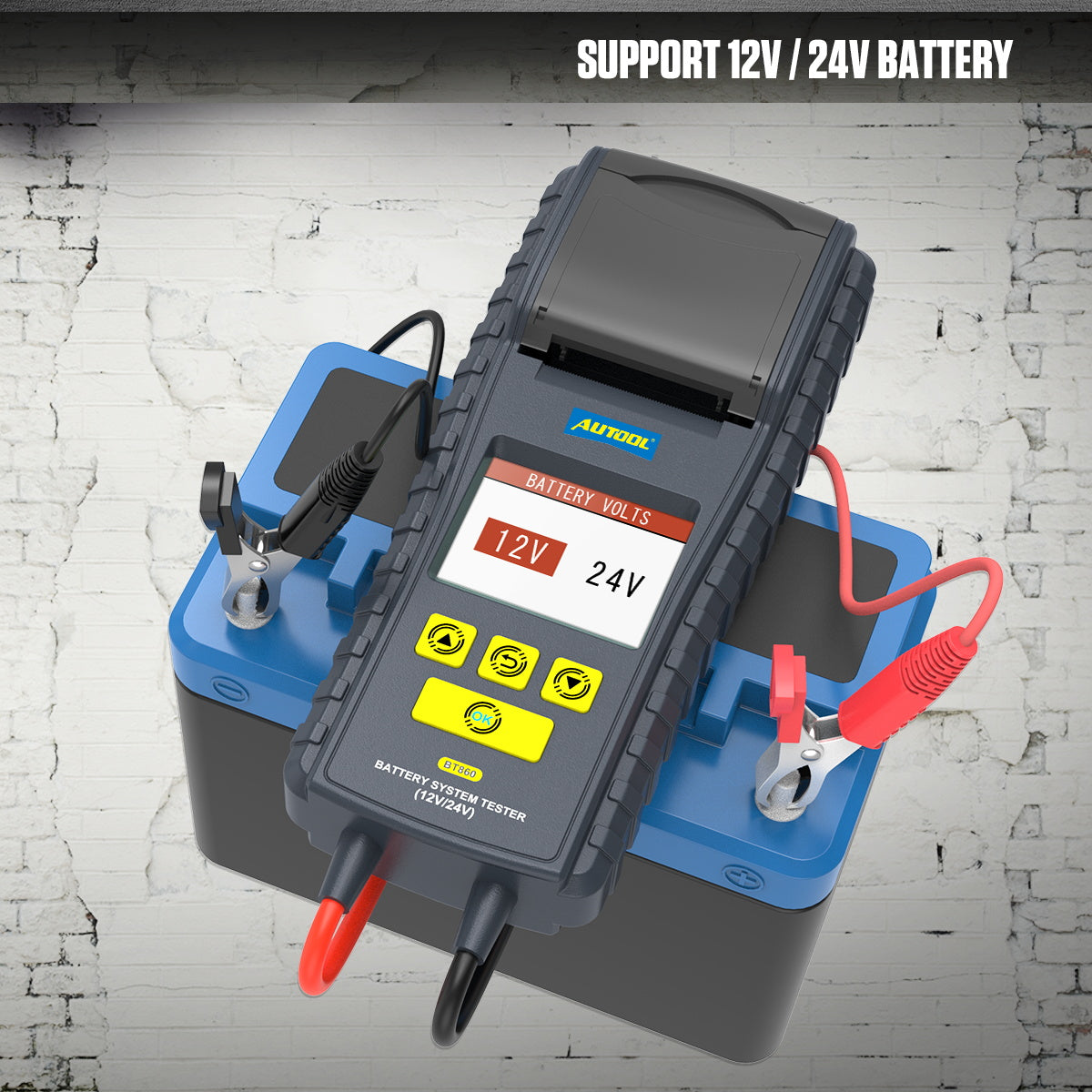 Batteri Tester med printer og temperatur overvågning farveskærm - LifafaDenmark Aps