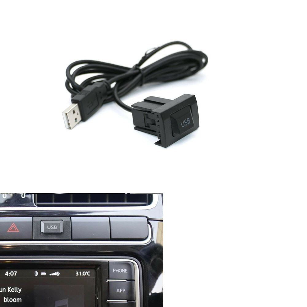 USB stik til VW Polo Mk5 Mk6 Passat Golf Mk7 Tiguan fabriks monteret port kontakt - LifafaDenmark Aps