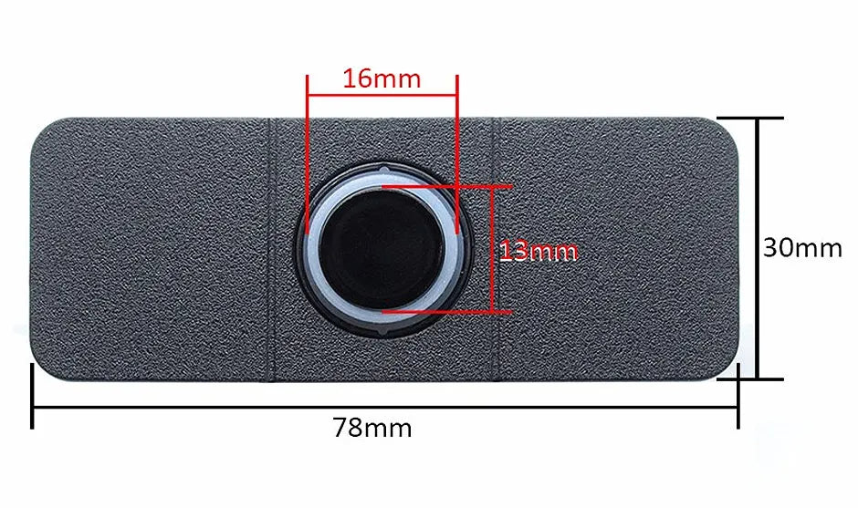 CVBS 16 mm flade sensorer synlige biler med dobbelt kerne-CPU, video parkerings sensor, bak assistance, radar, afstands alarm system - LifafaDenmark Aps