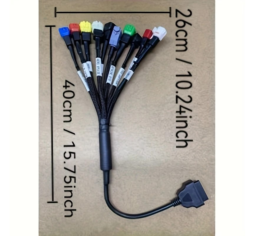 1 til 11 OBDi til OBDII motorcykel fejlfindings forbindelse kabel - LifafaDenmark Aps