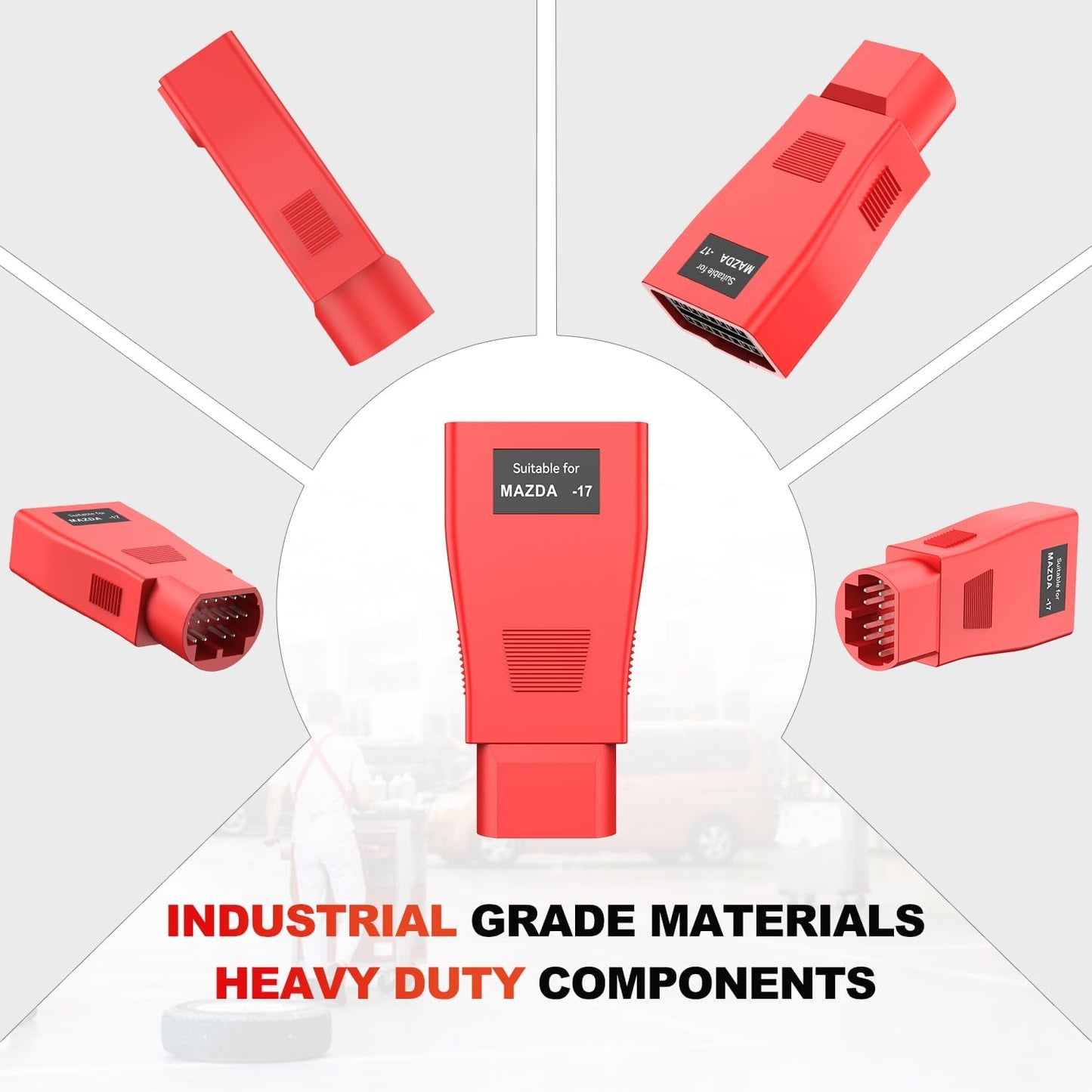 Autel 17 benet OBD1 til 16 benet OBD2 adapter til Mazda - LifafaDenmark Aps