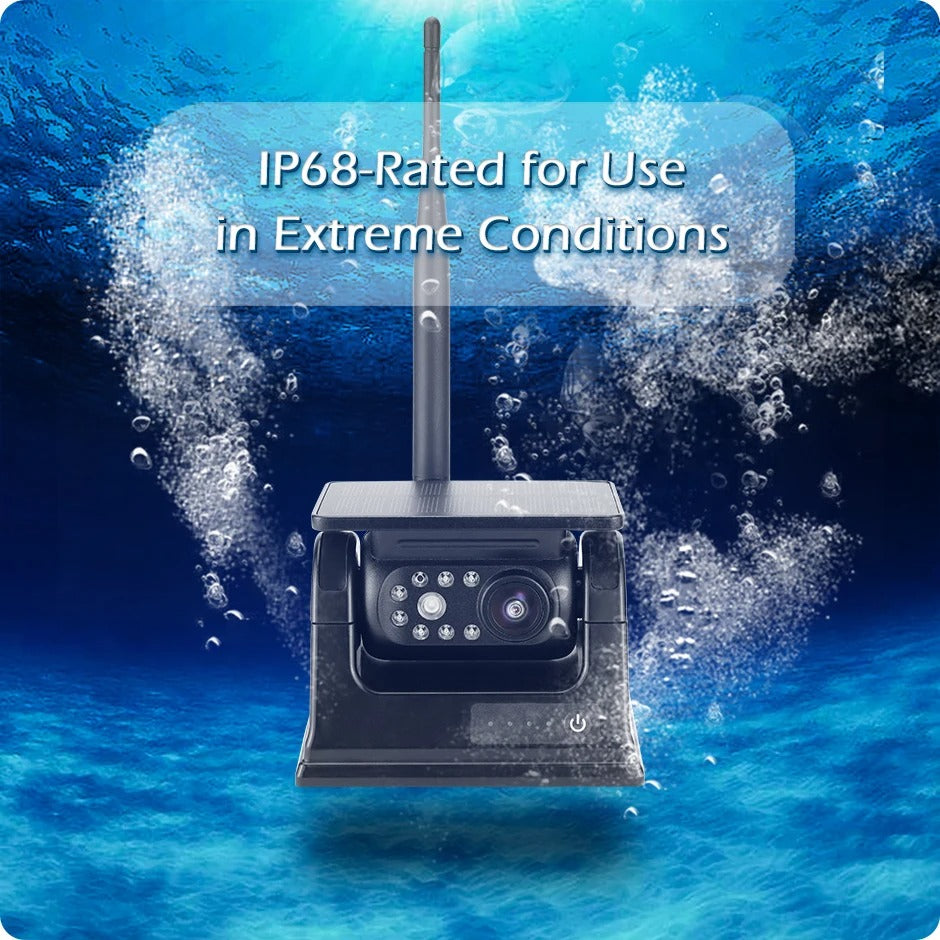 Magnetisk solcelledrevet trådløst WiFi bak kamera med app - LifafaDenmark Aps