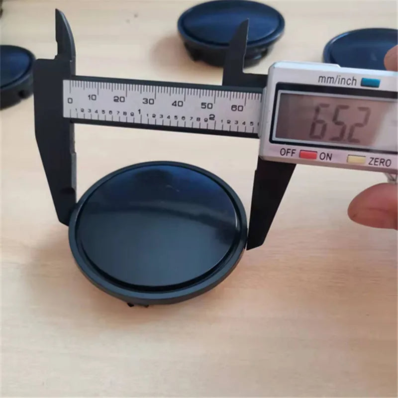 65 mm sorte bil hjuls center kapsler til Touran Beetle Golf Bora Sharan Tiguan 3B7601171 1 sæt (4 stk.) - LifafaDenmark Aps