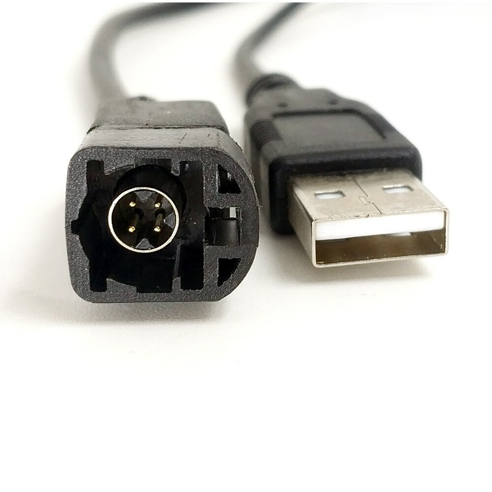 USB beslag til VW Golf Mk5 Mk6 Transporter T5.1 Polo OEM 4 benet adapter kabel - LifafaDenmark Aps