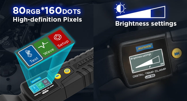 AUTOOL digitalt termometer HVAC, rørklemme termometer til varme- og køle systemer - LifafaDenmark Aps