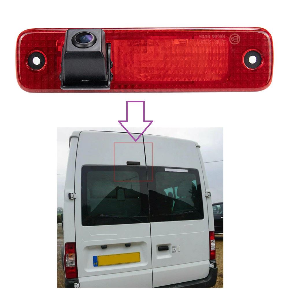 Bakre kamera till Ford Transit Mk7 Van Bakbromsljus High Level NTSC 700K HD