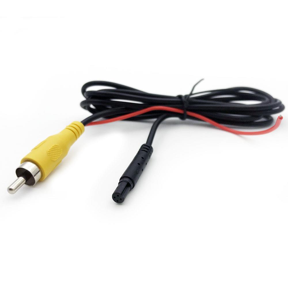 4 bens til RCA han kabel til kamera forlænger grænseflade til udløser til bakkamera med backup Phono