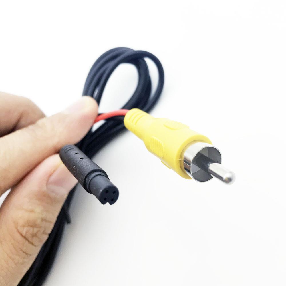 4 bens til RCA han kabel til kamera forlænger grænseflade til udløser til bakkamera med backup Phono