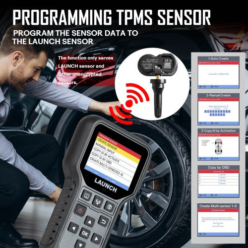 LAUNCH CRT5011E TPMS aktiverings- og diagnose værktøj