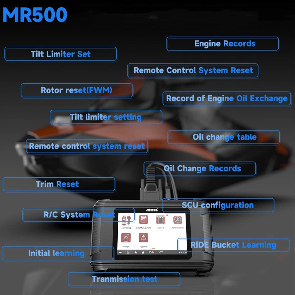 ANCEL MR500 Marine Diagnostic Tool til Suzuki (1998–2022)