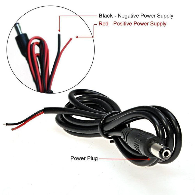 DC kamera stik kabel til bakkamera 12v Power Pigtail Reversing Wire