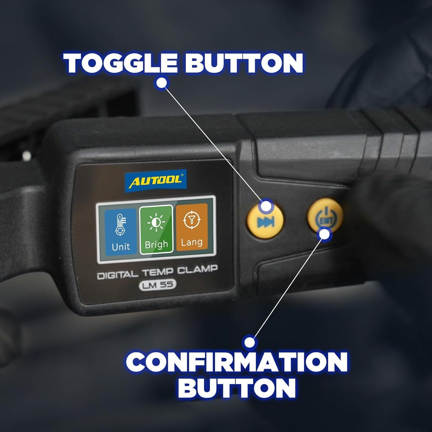 AUTOOL digitalt termometer HVAC, rørklemme termometer til varme- og køle systemer - LifafaDenmark Aps