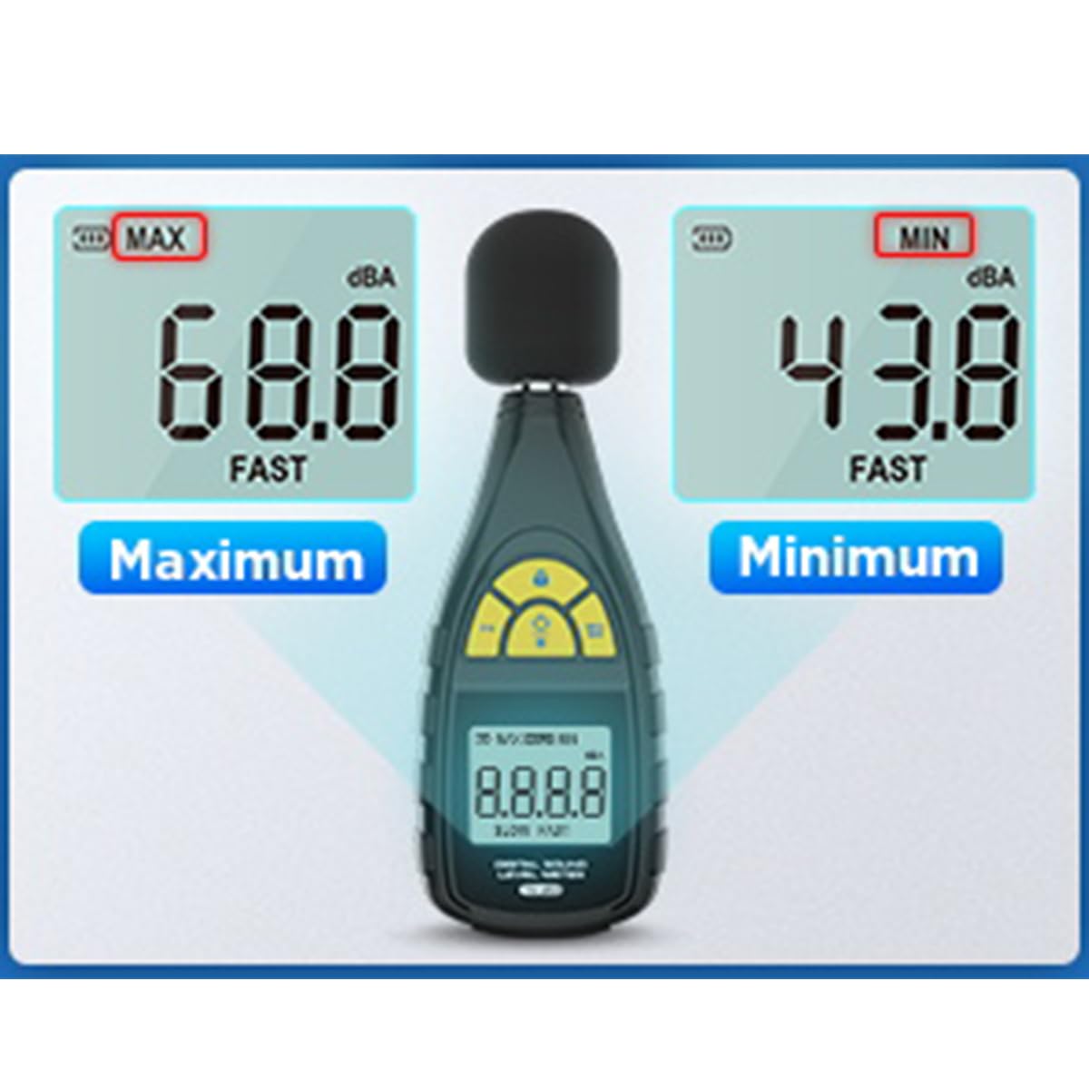Autool TN201 Decibel måler Lyd niveau måler Støj decibel måler - LifafaDenmark Aps