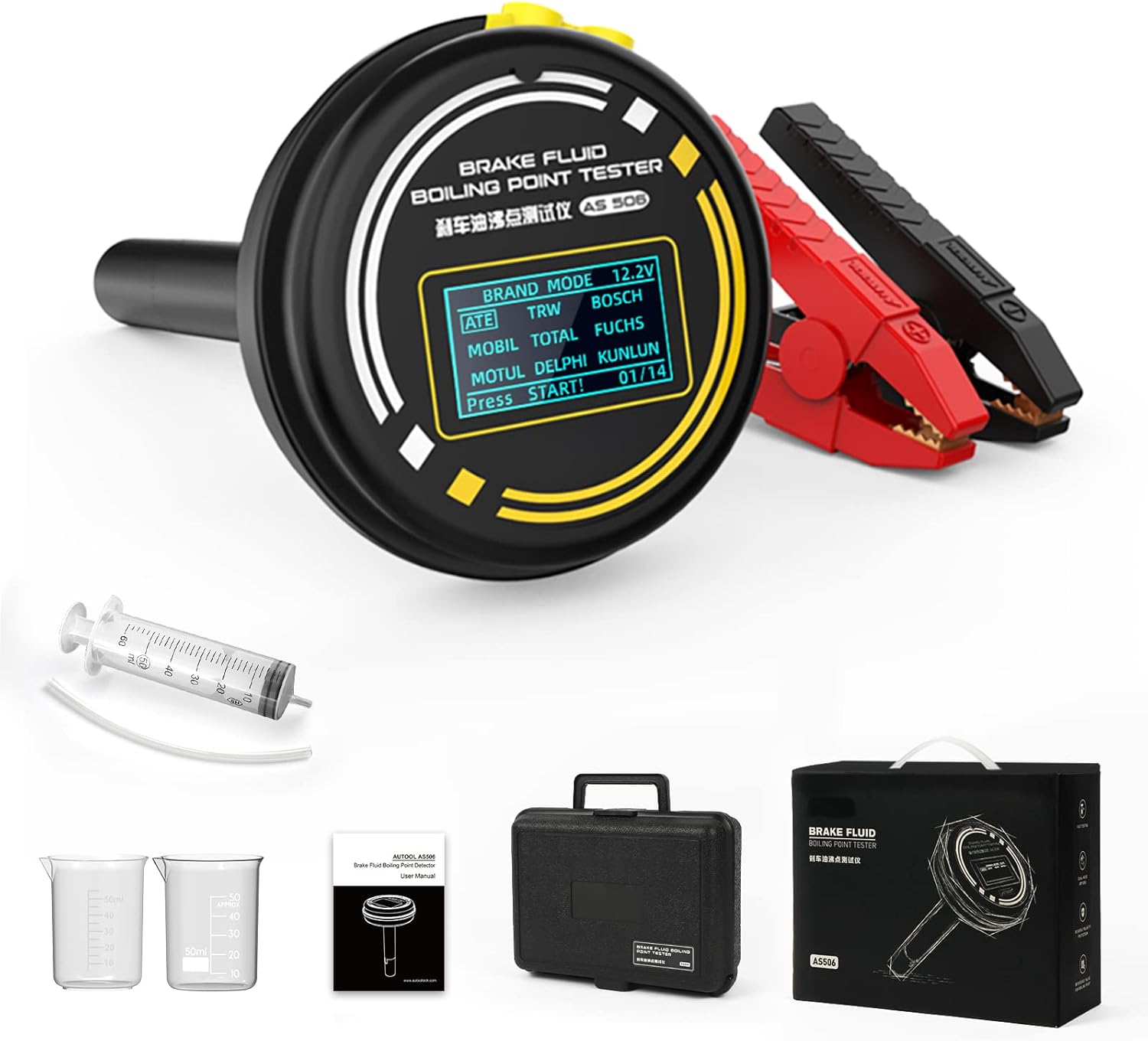 Bremse væske kogepunkts tester Autool AS506 Dobbelt tilstands værktøj til bil bremse systemer - LifafaDenmark Aps