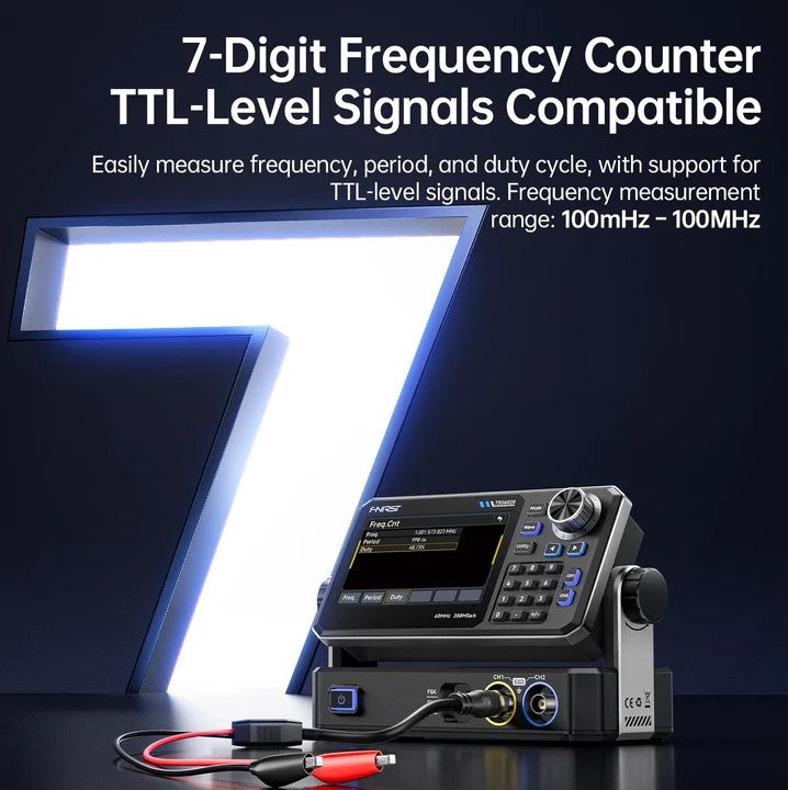 FNIRSI TSG6020 Signalgenerator 60MHz Max Frekvens 14-bit Opløsning 200MSa/s Dual Kanal - LifafaDenmark Aps