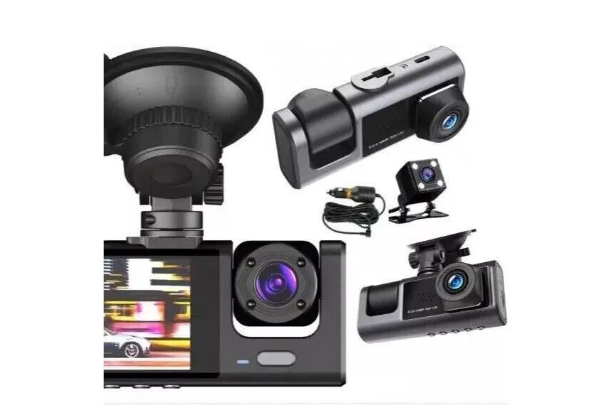 Dash Cam Bil Dual Lens HD 1080P Forre Bag Indvendig Video Recorder Kamera - LifafaDenmark Aps