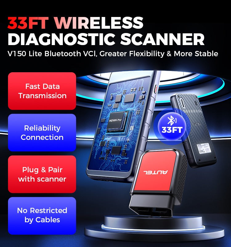 AUTEL MaxiDiag MD906PRO Al system diagnostik + Livstids gratis software opdateringer - LifafaDenmark Aps