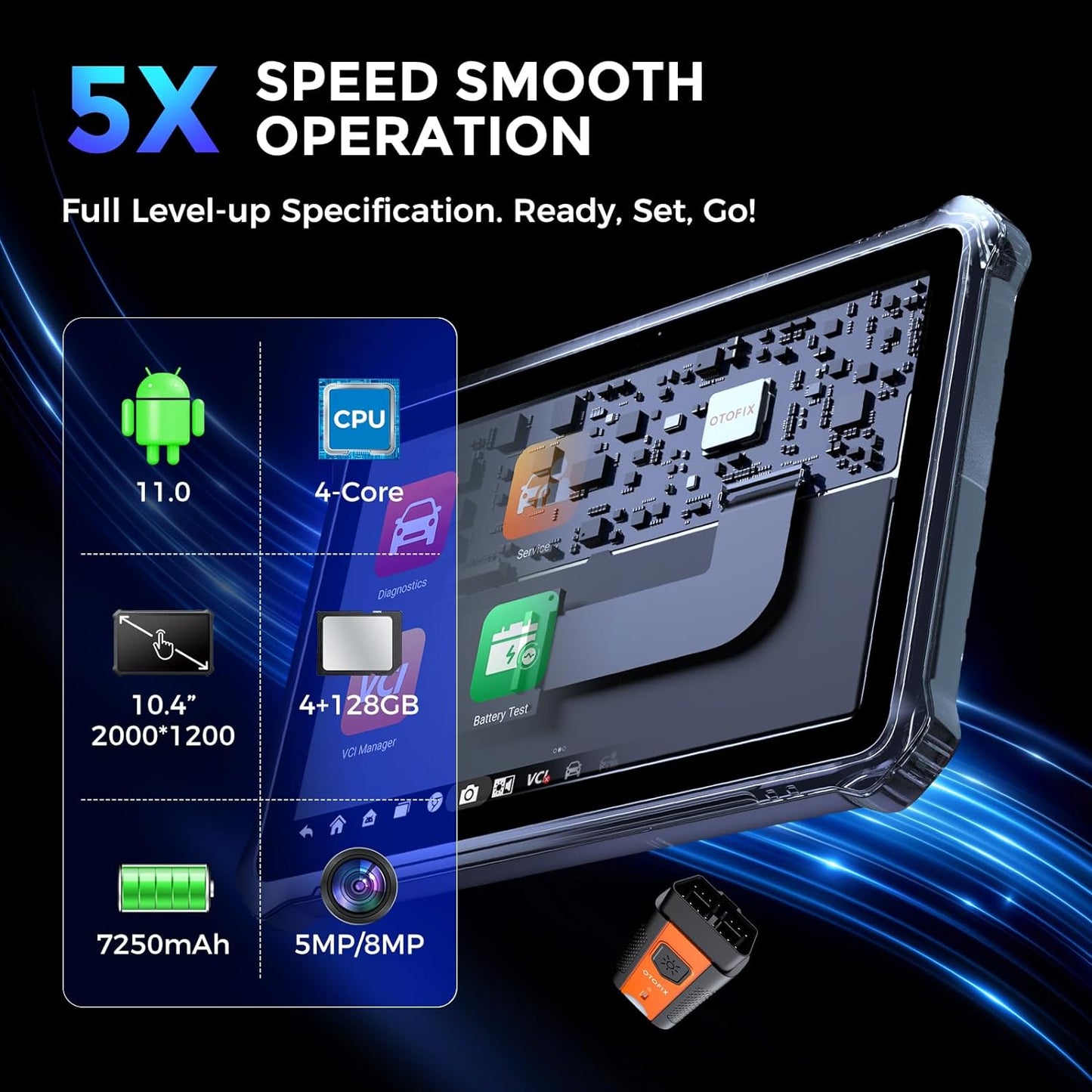 OTOFIX D1 Max Car Scan Tool Bi-Directional, ECU-kodning, 40+ tjenester, komplet system diagnostik, DoIP & CAN FD