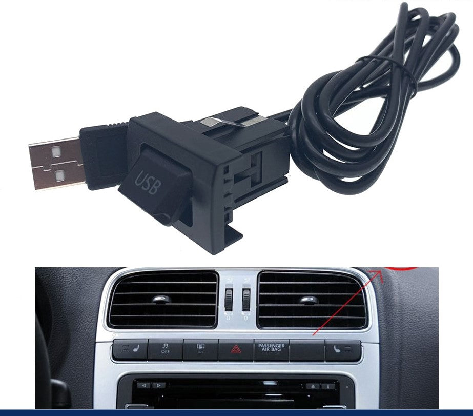 USB port stik til VW Polo Passat Golf Tiguan fabriks monteret kontakt - LifafaDenmark Aps