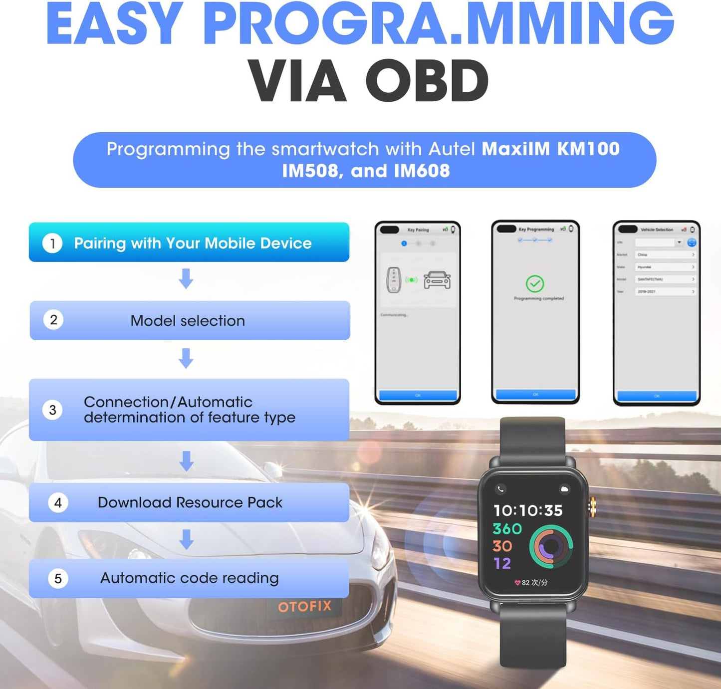 Otofix Smart Key Smart Watch - LifafaDenmark Aps