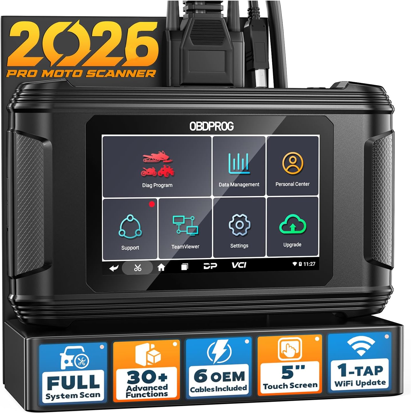 OBDPROG MOTO100 Motorcykel ECU Kodning Programmering Scanner Diagnostic Tool - LifafaDenmark Aps