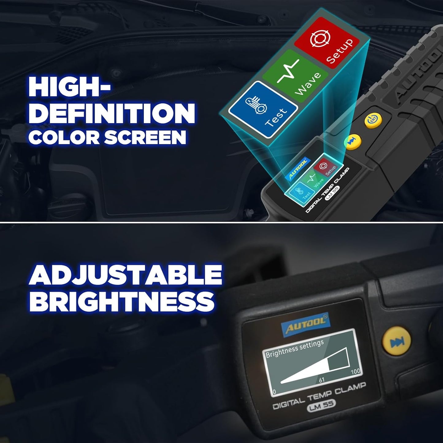 AUTOOL digitalt termometer HVAC, rørklemme termometer til varme- og køle systemer - LifafaDenmark Aps