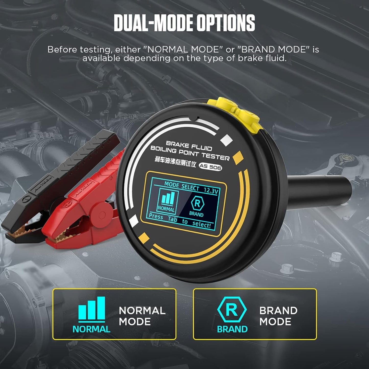 Bremse væske kogepunkts tester Autool AS506 Dobbelt tilstands værktøj til bil bremse systemer - LifafaDenmark Aps