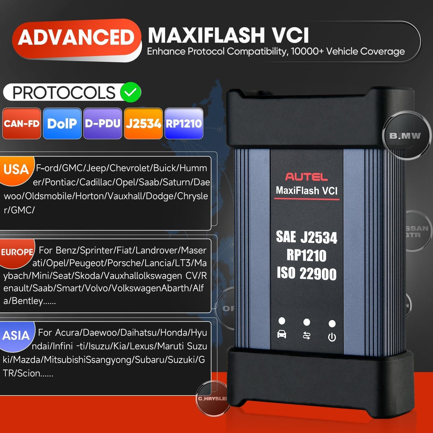 Autel MaxiSys MS909 intelligent scannings værktøj, topologi 2.0, ECU-programmerings kodning, 40+ tjenester, 3.000+ aktive tests - LifafaDenmark Aps