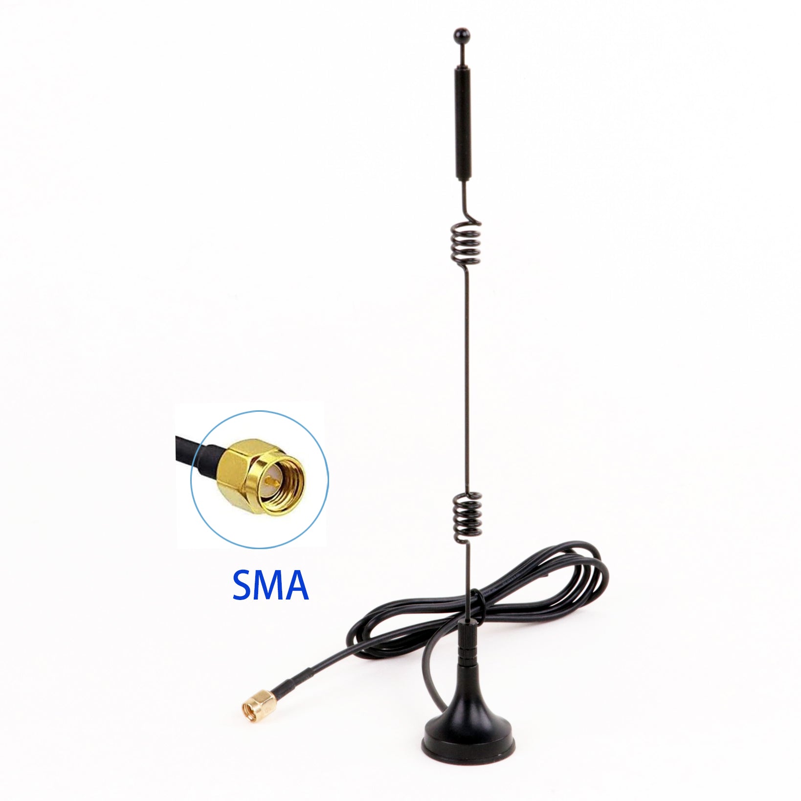 Dual Band WiFi 2.4GHz 5GHz 5.8GHz 12dBi 4g antenne magnetisk base SMA han antenne - LifafaDenmark Aps
