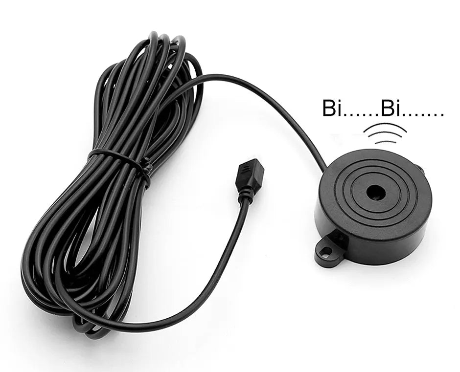 CVBS 16 mm flade sensorer synlige biler med dobbelt kerne-CPU, video parkerings sensor, bak assistance, radar, afstands alarm system - LifafaDenmark Aps