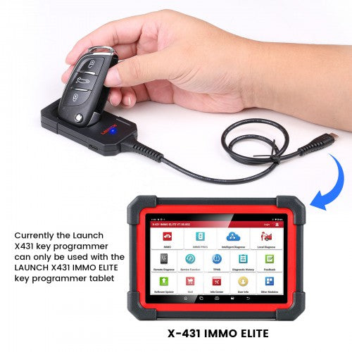 LAUNCH X431 Key Programmer med Super Chip og 4 sæt Smart Keys