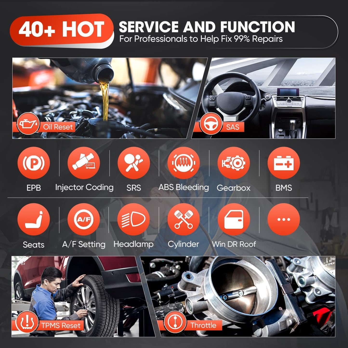 Autel MaxiSys MS909 intelligent scannings værktøj, topologi 2.0, ECU-programmerings kodning, 40+ tjenester, 3.000+ aktive tests - LifafaDenmark Aps