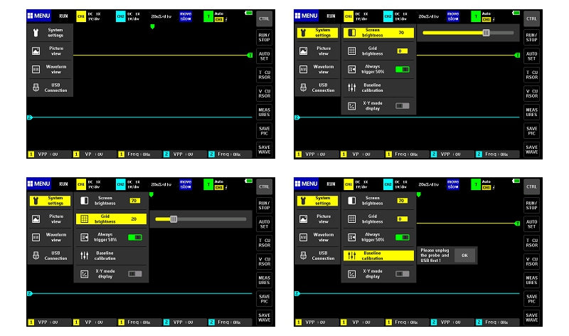 100MHz 1GSas Tablet Oscilloskop 2Ch 7'' Touch Screen + P4100 Probe - LifafaDenmark Aps