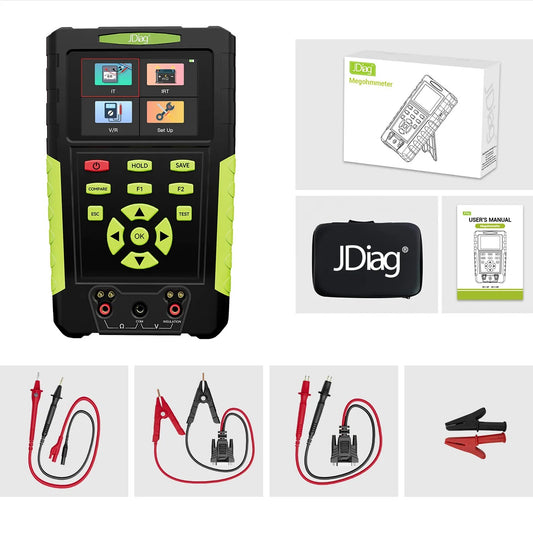 JDiag EV001 Isolations  og Modstands tester Specialiseret til Diagnose af Nye Energi biler - LifafaDenmark Aps