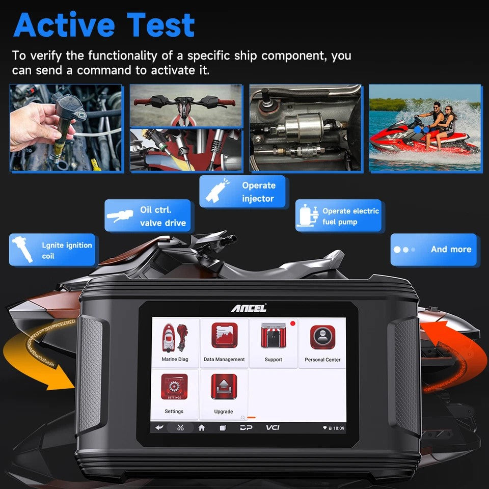 ANCEL MR500 Marine Diagnostic Tool til Suzuki (1998–2022)